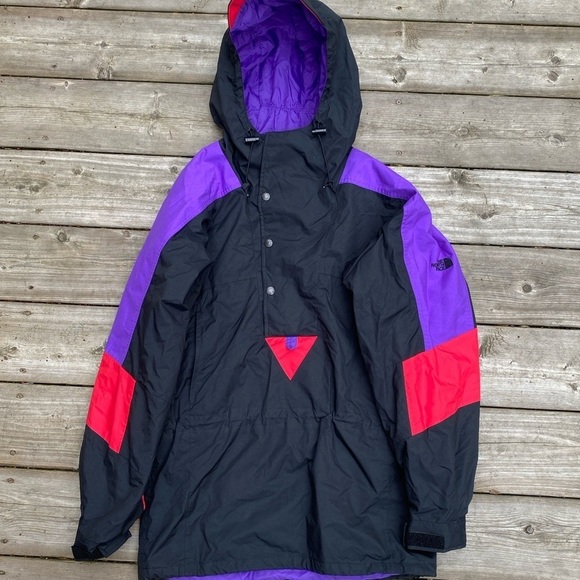 Vintage 90s The North Face Shell Jacket Purple/Black - Picture 12 of 13